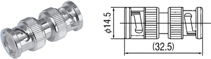 BNC型 中継用アダプター